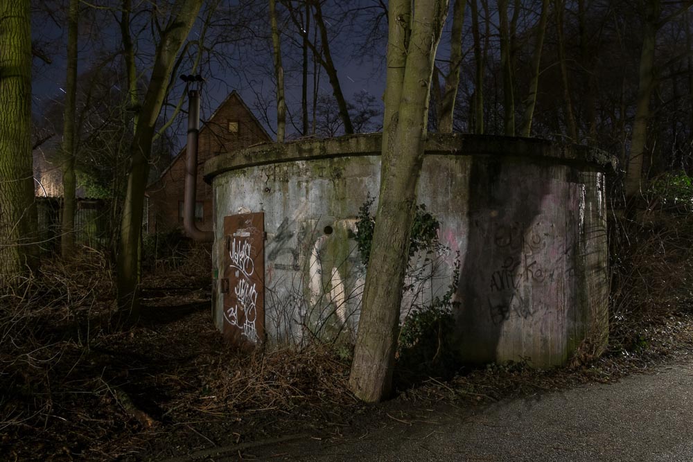 Einer von 30 Bunkern in Finkenwerder